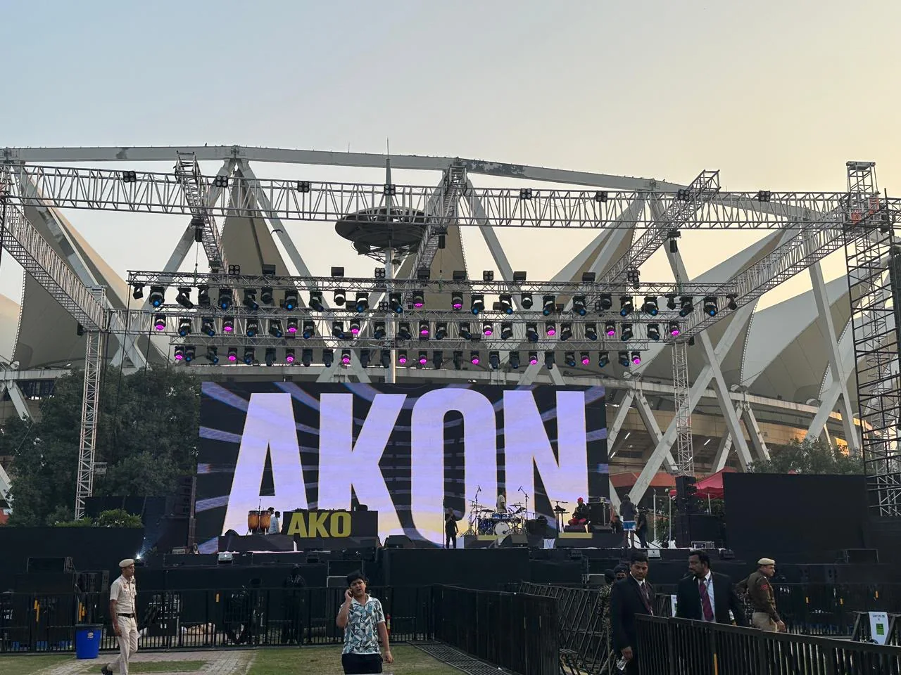 AKON India Tour backline production supported by The Backline Company