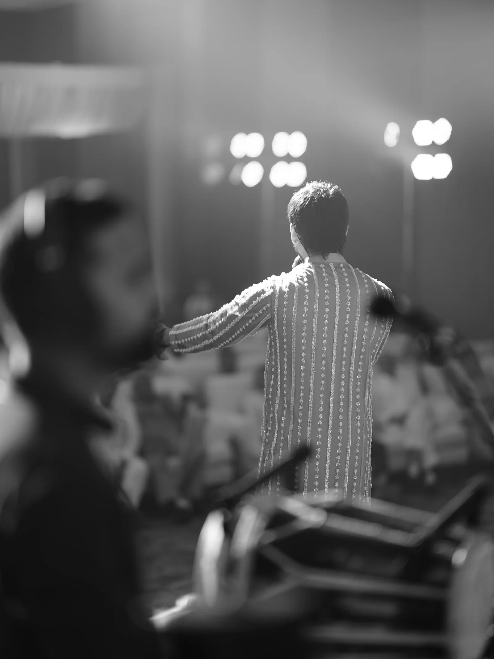 View across the stage toward an RSJ vocalist
